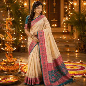 diwali radiance cotton festive saree