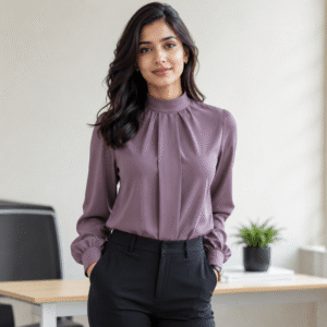 workday luxe high neck top